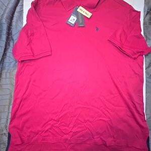 Brand new U.S. Polo Assn. Fuchsia Pink Polo Shirt